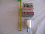 Coleman Filter Vintage Aluminun Funnel Unused Original Box. Fixed Price $19.99.
