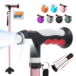Bigalex Folding Walking Cane With Two Led Lights For Elderly Solid Base Adjus.... Fixed Price $65.89.