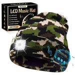 Heyaxa Bluetooth Beanie Hat W/ 4 Led Headlamp & Music - Usb Rechargeable. Fixed Price $44.63.