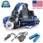 9900000LM Super Bright Led Headlamp Rechargeable Headlight Flashlight Torch. Fixed Price $12.48.
