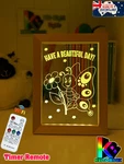 Butterfly & Flowers Personalised Name Timber Wood Led Night Light Usb 7 Colour. Fixed Price $28.63.