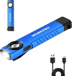 Workpro 600 Lumens Rechargeable Led Flat Pocket Flashlight W/uv. Fixed Price $25.99.