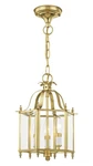 Livex Lighting 4403 Brass Livingston 3-LIGHT Semi-flush Ceiling Fixture. Fixed Price $199.96.
