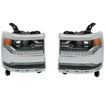 Led Headlights Headlamps Assy For 2016-2018 Chevy Silverado 1500 Right&left Side. Fixed Price $276.03.