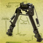 Tactical Rifle Bipod Extendable Legs With Posi-lock Xts-tbp. Fixed Price $30.00.