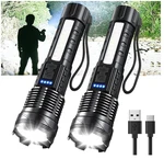 Rechargeable Led Flashlights, 90,000 Lumens Super Bright Handheld FLASHLIGHT-2PK. Fixed Price $24.99.
