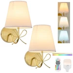Passica Decor Bow Wireless Battery Operated Wall Sconce Set Of 2, Rechargeable. Fixed Price $123.69.