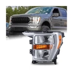 Oem Style Chrome Bezel Halogen Headlight Assembly Compatible With 2021-2023 F.... Fixed Price $261.16.