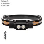 Boruit D25 Dual Led Headlamp 2000LM Powerful Headlight Type-c Rechargeable 18650. Fixed Price $25.99.