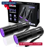 Cosoos Pack Uv Flashlight, 12 Led Handheld Blacklight 395NM Mini. Fixed Price $12.06.