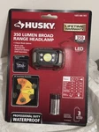 New Husky Headlamp 350 Lumens 9 Mode Heavy Duty Led W/ Aaa Batteries. Fixed Price $18.94.