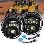 Ledmircy 7 Inch Round Headlight, Dot Approved H6024 Headlights Hi/lo .... Fixed Price $163.69.