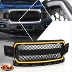 18-20 Ford F-150 Front Bumper Hood Grille W/ Led Drl & Wiring Matter Black. Fixed Price $266.85.