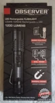 Observer Tools 1200 Lumen Tactical Led Rechargeable Flashlight W/ Power Bank &... Fixed Price $59.69.