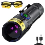 Wmcodmw Uv Flashlight Black 365NM, Mini Powerful 3XLED Ultraviolet Blac.... Fixed Price $37.73.
