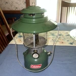 Vintage Coleman 228F Lantern Big Hat Green Double Mantle Camping Made Usa 68. Fixed Price $67.50.