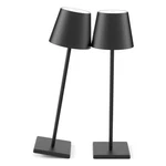2 Pack Cordless Led Table Lamp Black, 5500MAH Battery Powered Light, 3 .... Fixed Price $79.11.