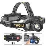 Linterna De Recargable Brillante Led Mpara Cabeza Impermeable + Zoom Focus. Fixed Price $19.99.