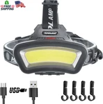 Rechargeable Led Headlamp 22000 Lumen Usb Cob Floodlight Red Adjustable**. Fixed Price $39.75.