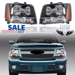 For 2007-2014 Chevrolet Tahoe Suburban Avalanche Headlamp Headlights Left+right. Fixed Price $158.94.