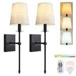 Passica Decor Rechargeable Wireless Wall Sconce Set Of 2, Battery Operated. Fixed Price $206.88.