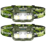 Lhknl Headlamp Rechargeable, Lumen Super Bright Motion Sensor 2 Packs, Green. Fixed Price $29.61.