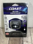 New Coast FLX19 Dual Color White & Scorpion Uv Headlamp Wide Angle Flood Beam. Fixed Price $28.99.