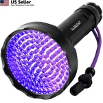 Glossday Blacklight FLASHLIGHT,128 Uv Flashlights, Upgraded 128LED,. Fixed Price $45.66.