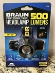 Braun Professional Swivel Headlamp 500 Lumens Item 70752. Fixed Price $21.75.