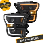 Anzo 111357 Black Projector Plank Switchback Headlights 2015-2017 Ford F-150. Fixed Price $645.77.
