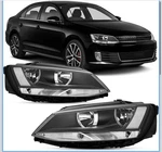 Headlights Assembly Compatible With 2011-2018 Vw Jetta MK6 Clear Lens Black H.... Fixed Price $115.00.