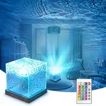Wireless Led Night Light Ocean Wave Aurora Projector Lamp 16 Colors. Fixed Price $7.60.