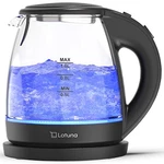 Latuna Electric Kettle, Glass, With Led Light, Small, Black, 1.45 Lbs. Fixed Price $50.82.