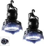 2X Haitral Camping Lantern, 2-IN-1 Portable Tent Light With Fan Otdor. Fixed Price $30.00.