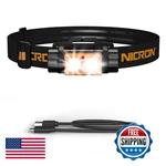 Nicron Headlamp Rechargeable High Bright 1500 Lumens 180 Rotating Aluminum Led. Fixed Price $60.71.