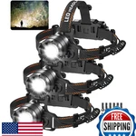 Kyekio 3-PACK 9900L Rechargeable Led Headlamps For Adults 4 Modes, Zoomable. Fixed Price $44.01.