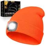 Manwald Led Beanie Hat With Light, Usb Rechargeable One Size-large, Orange. Fixed Price $29.71.