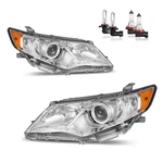 Headlights For 2012 2013 2014 Toyota Camry Chrome Housing Amber Karsparehub Side. Fixed Price $179.99.