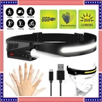 Cob Led Headlamp Usb Rechargeable Headlight Torch Work Bar Band. Fixed Price $10.49.
