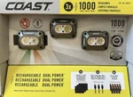 Coast (3 Pack) CH1000R Lumens Dual Power Headlamp 8 Light Modes IPX7. Fixed Price $45.00.