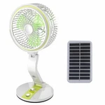 18" Portable Solar Power Fan Tabletop W/ Led Light Usb Rechargeable & Adjustable. Fixed Price $19.99.