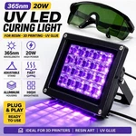 Uv Led Light 365NM 20W Resin Curing Lamp W/ Stand 3D Printer Glue. Fixed Price $29.99.