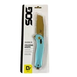 Sog #12-02-02-43 Diverge Xr Folding Knife 3" Sheepsfoot Straight Edge Blue/gold. Fixed Price $47.99.