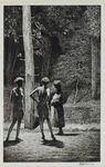 Martin Lewis : Under The Street Lamp Urban Night Scene Print 1928. Fixed Price $48.99.