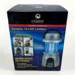 New Vintage 2006 Egear Dynamo 15-LED Lantern Wind-up Emergency Light Orig. Box. Fixed Price $49.99.