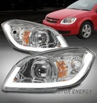 Fit 05-10 Chevy Cobalt Led Tube Projector Headlights Headlamps Chrome Left+right. Fixed Price $178.95.