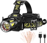 Super Bright Rechargeable Headlamp With Motion Sensor For Outdoor Activities. Fixed Price $141.99.
