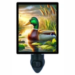 Decorative Photo Night Light, Setting Sun Mallard, Ducks. Fixed Price $26.99.