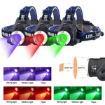 Red/green/uv Led Hunting Headlamp Light Torch Coyote Hog Night Vision. Fixed Price $15.99.