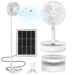 Portable Standing Fan With Solar Panel, Battery & Powered For Trave.... Fixed Price $49.14.